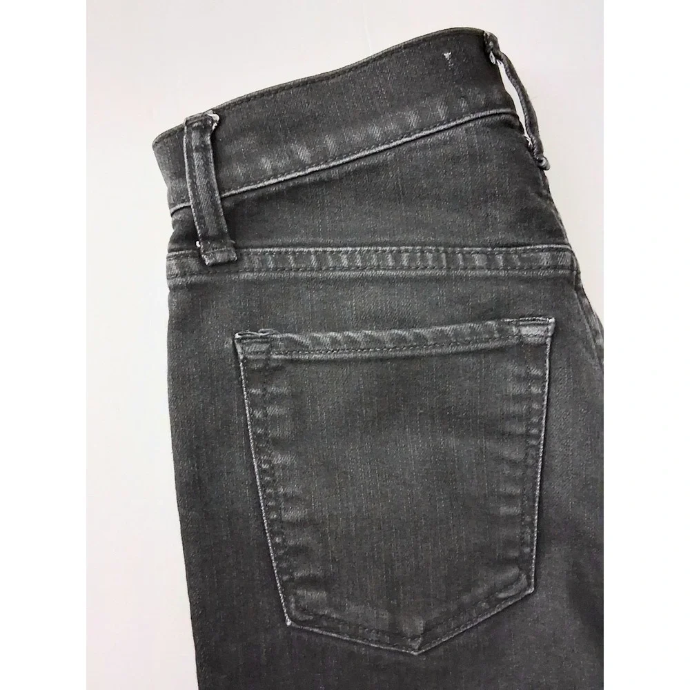 Abercrombie Fitch Jeans Women's 27 Black Flare High Rise Pockets Hippie Bohemian